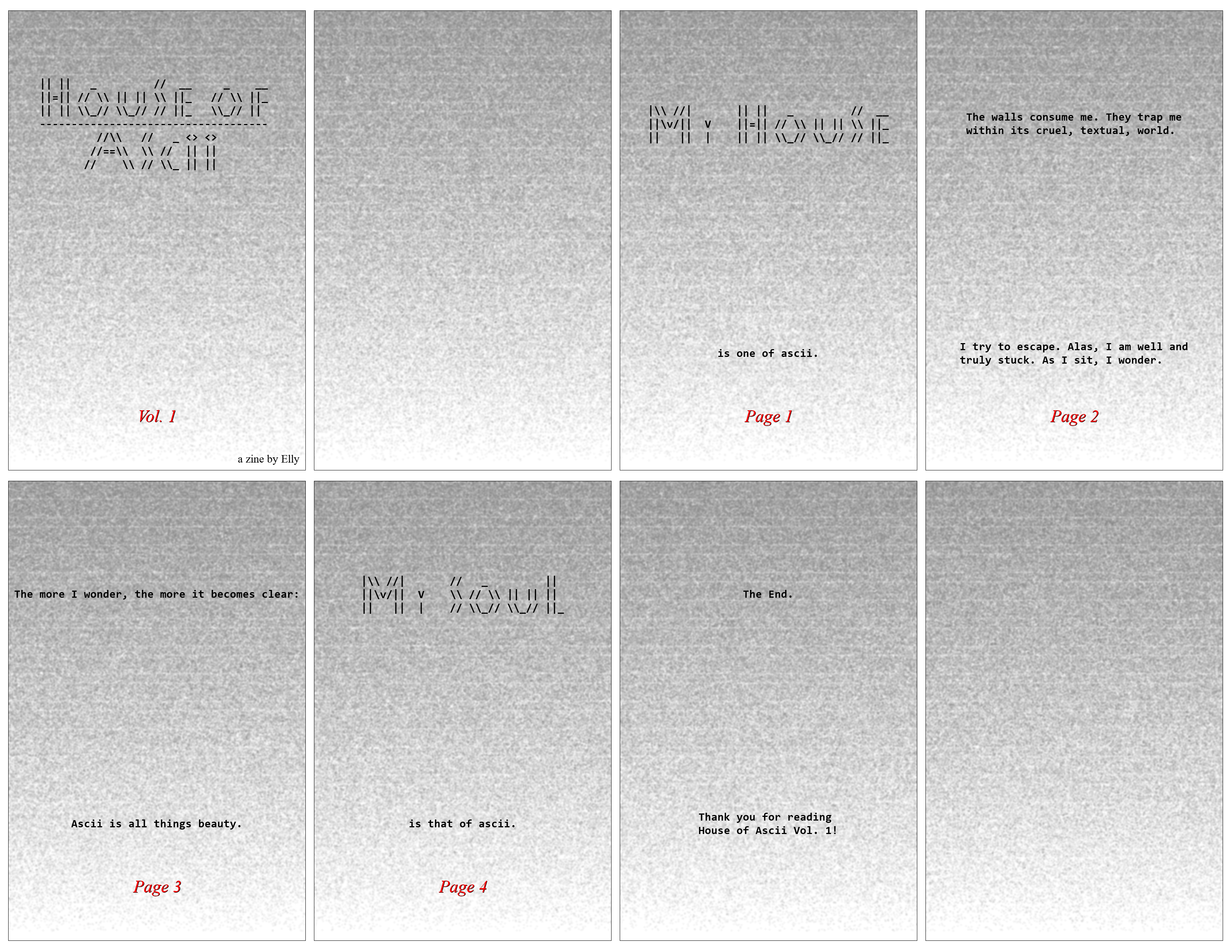 House of Ascii Volume 1